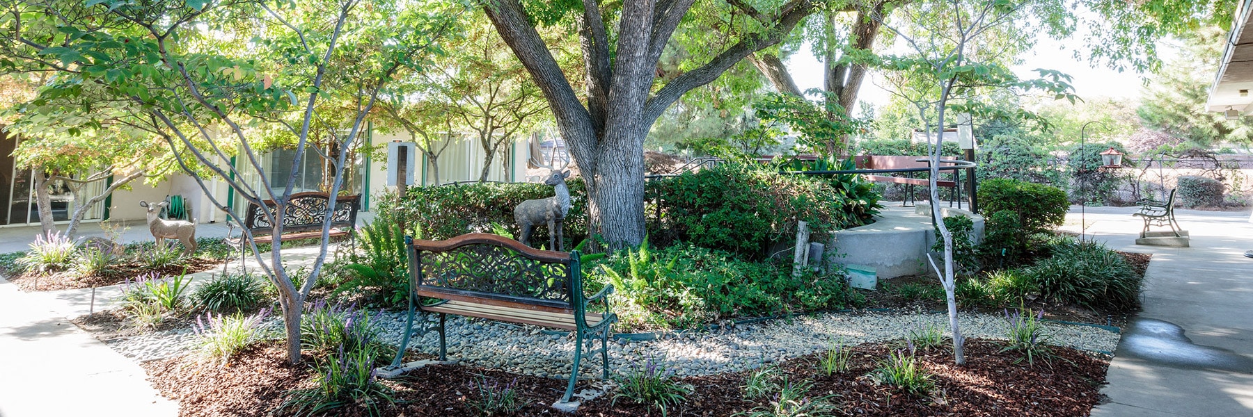 Oakwood Gardens outdoor sitting area